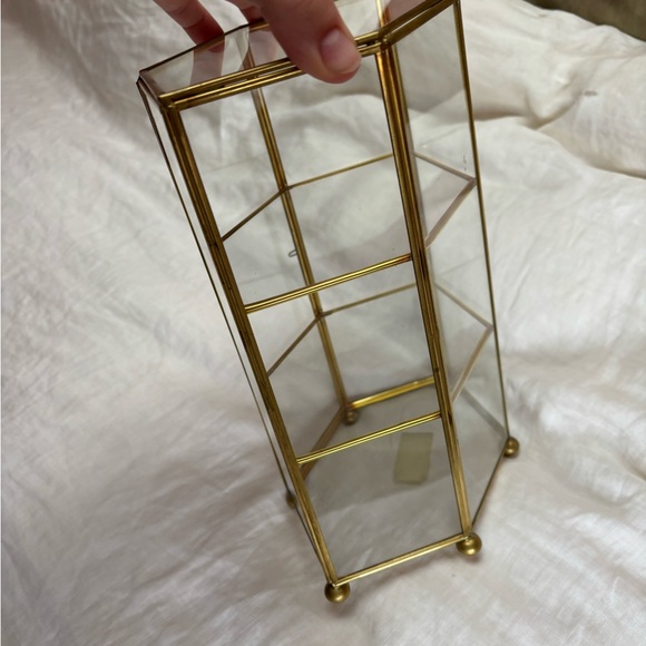 Vintage Glass Display Case with Metal Accents - Picture 8 of 12